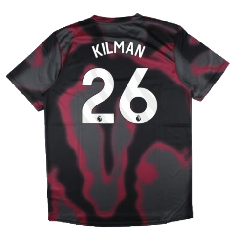 2024-2025 West Ham Warm Up Jersey (Black) (Kilman 26)