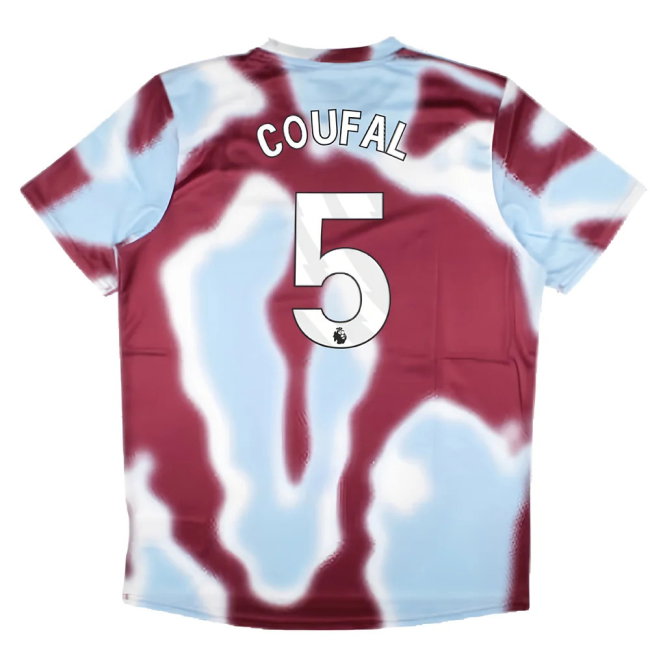 2024-2025 West Ham Warm Up Jersey (New Claret) (Coufal 5)