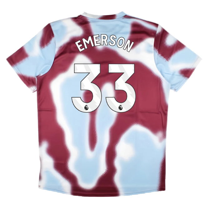 2024-2025 West Ham Warm Up Jersey (New Claret) (Emerson 33)