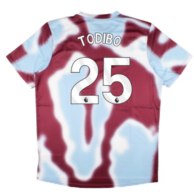 2024-2025 West Ham Warm Up Jersey (New Claret) (Todibo 25)