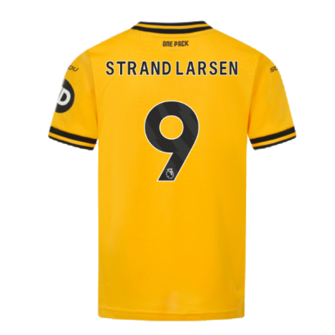 2024-2025 Wolves Home Shirt (Kids) (Strand Larsen 9)