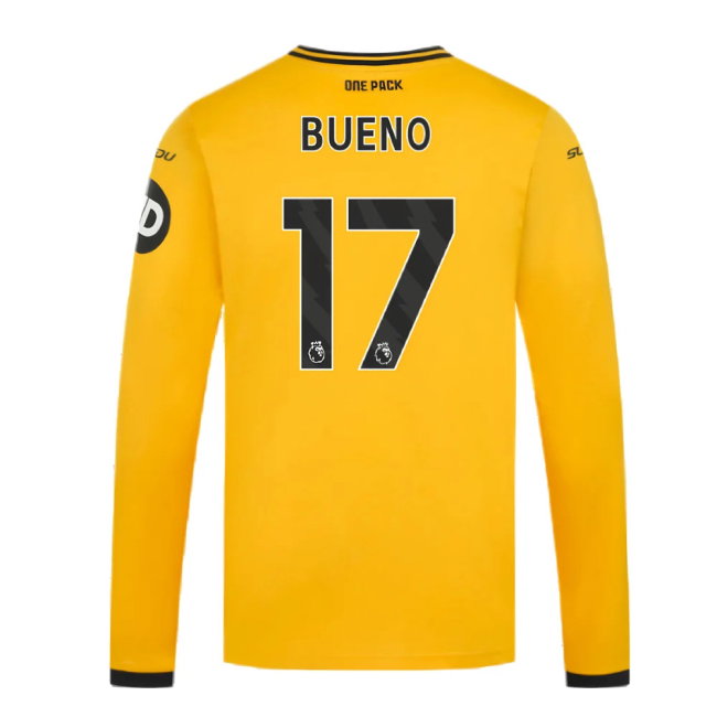 2024-2025 Wolves Long Sleeve Home Shirt (Bueno 17)