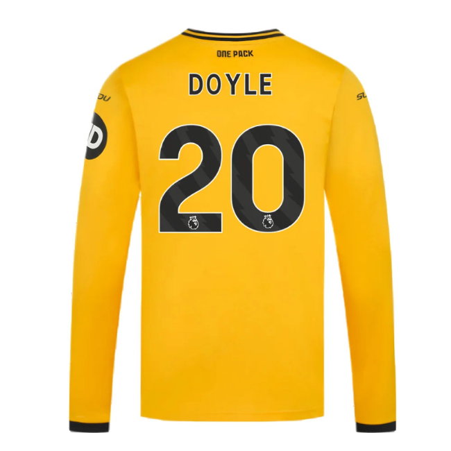 2024-2025 Wolves Long Sleeve Home Shirt (Doyle 20)