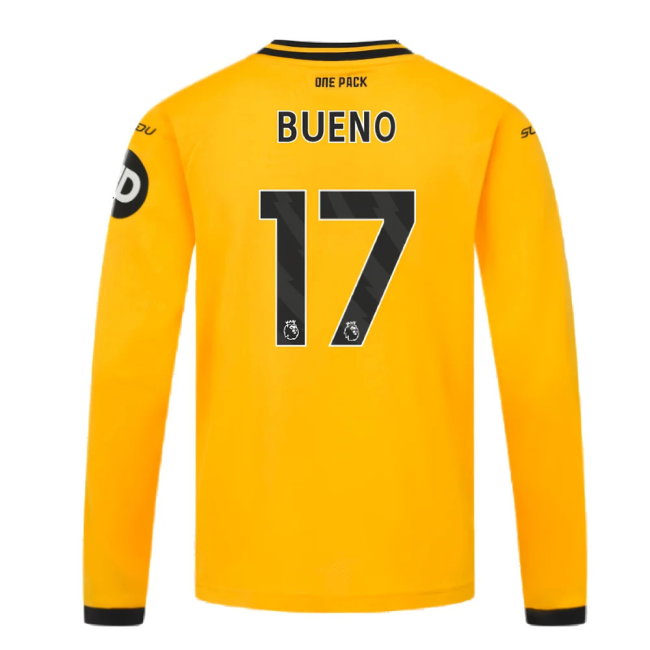 2024-2025 Wolves Long Sleeve Home Shirt (Kids) (Bueno 17)