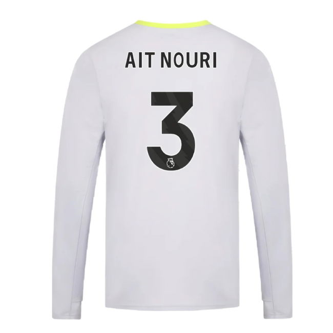 2024-2025 Wolves Players Training Long Sleeved Tee (Grey) (Ait Nouri 3)