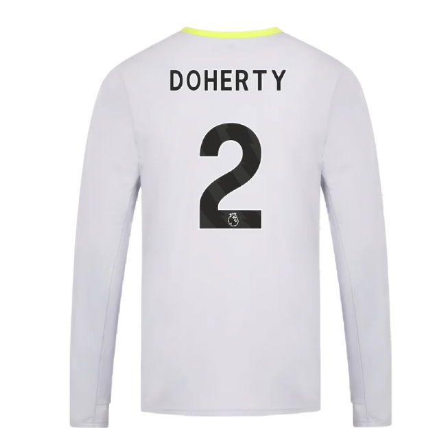 2024-2025 Wolves Players Training Long Sleeved Tee (Grey) (Doherty 2)
