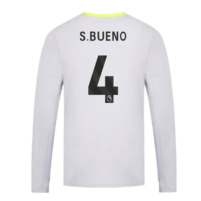 2024-2025 Wolves Players Training Long Sleeved Tee (Grey) (S.Bueno 4)