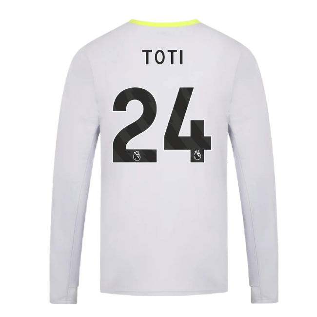 2024-2025 Wolves Players Training Long Sleeved Tee (Grey) (Toti 24)