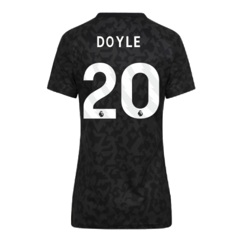 2024-2025 Wolves Pre Match Training Shirt (Black) (Doyle 20)