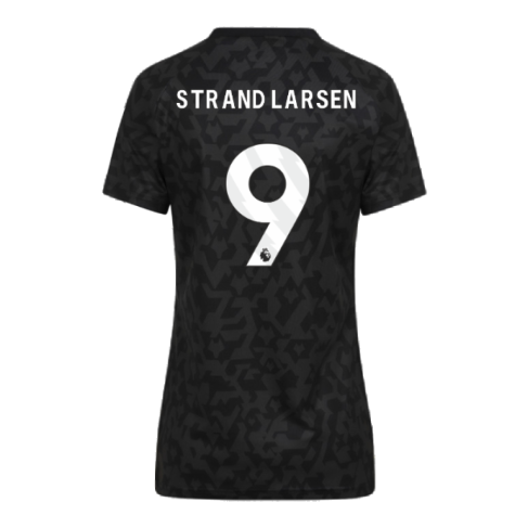 2024-2025 Wolves Pre Match Training Shirt (Black) (Strand Larsen 9)