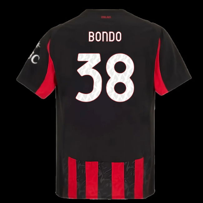 2025-2026 AC Milan Authentic Home Shirt (Bondo 38)