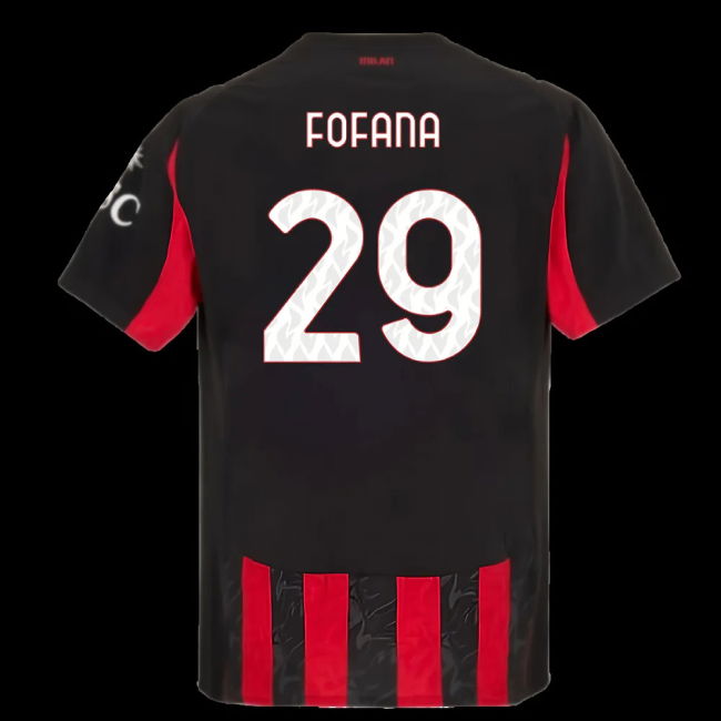 2025-2026 AC Milan Authentic Home Shirt (Fofana 29)