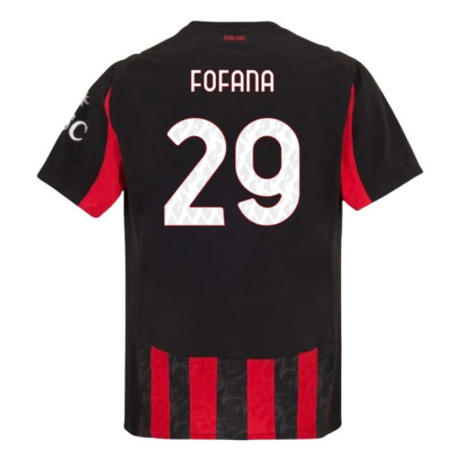 2025-2026 AC Milan Authentic Home Shirt (Fofana 29)