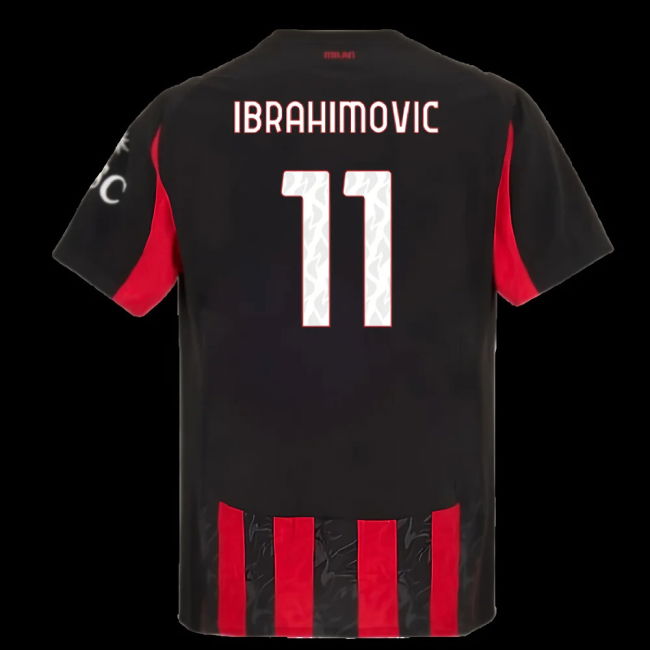 2025-2026 AC Milan Authentic Home Shirt (Ibrahimovic 11)