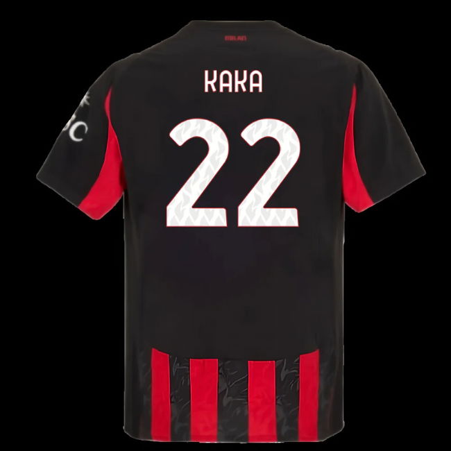 2025-2026 AC Milan Authentic Home Shirt (Kaka 22)