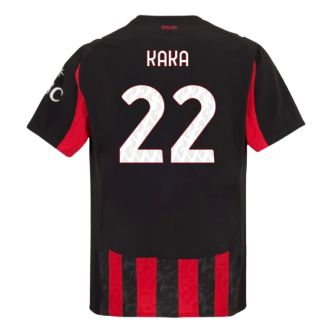 2025-2026 AC Milan Authentic Home Shirt (Kaka 22)