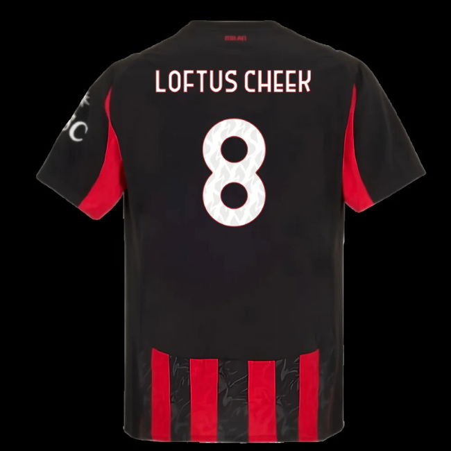 2025-2026 AC Milan Authentic Home Shirt (Loftus Cheek 8)
