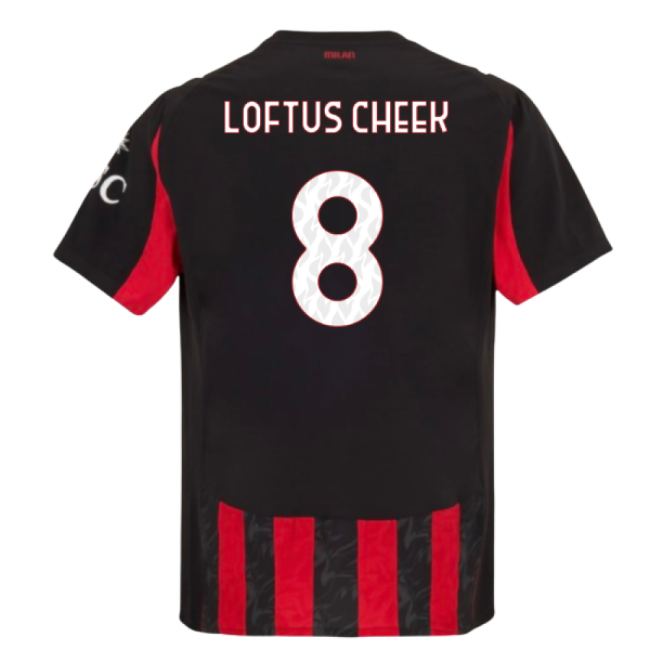 2025-2026 AC Milan Authentic Home Shirt (Loftus Cheek 8)