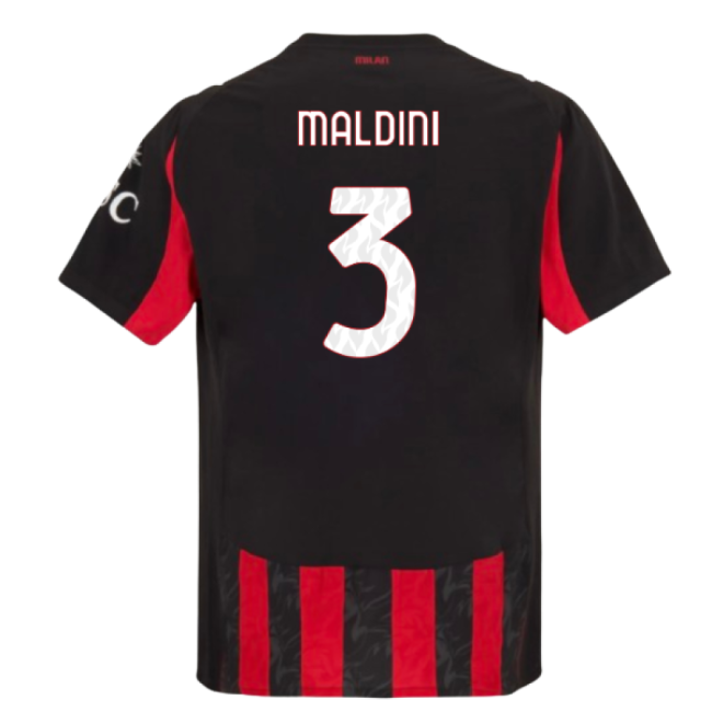2025-2026 AC Milan Authentic Home Shirt (Maldini 3)