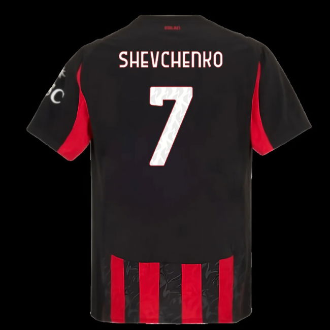 2025-2026 AC Milan Authentic Home Shirt (Shevchenko 7)