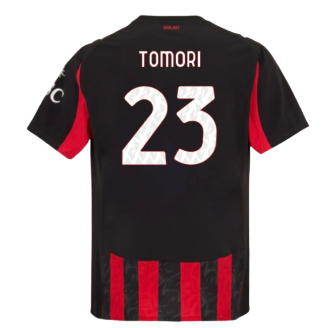 2025-2026 AC Milan Authentic Home Shirt (Tomori 23)