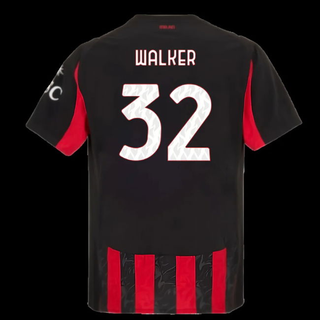 2025-2026 AC Milan Authentic Home Shirt (Walker 32)