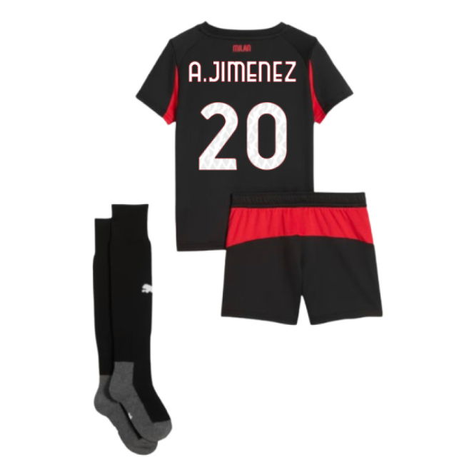 2025-2026 AC Milan Home Mini Kit (A.Jimenez 20)