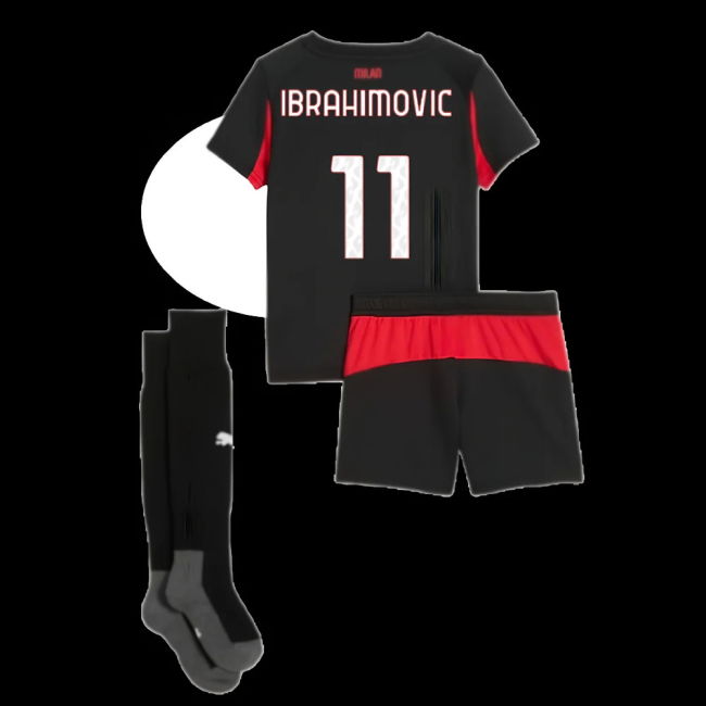 2025-2026 AC Milan Home Mini Kit (Ibrahimovic 11)