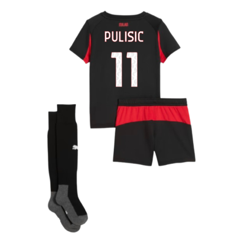 2025-2026 AC Milan Home Mini Kit (Pulisic 11)