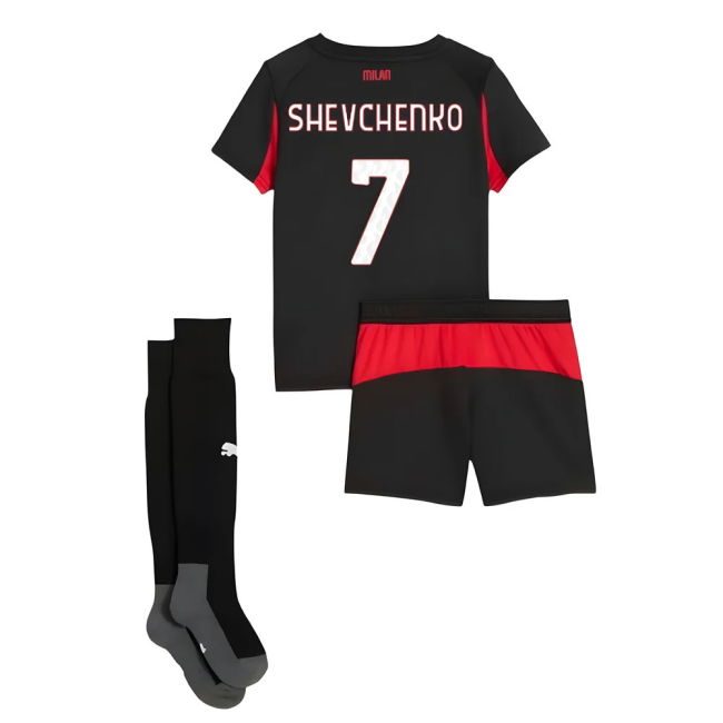2025-2026 AC Milan Home Mini Kit (Shevchenko 7)