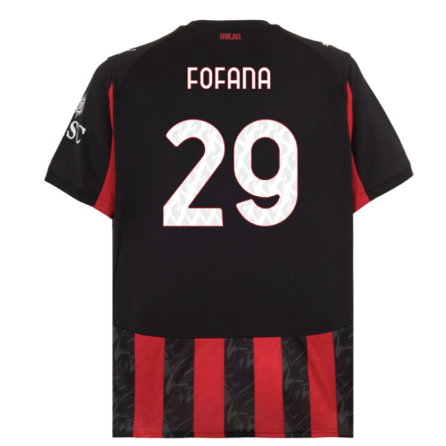 2025-2026 AC Milan Home Shirt (Fofana 29)