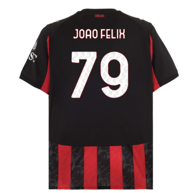 2025-2026 AC Milan Home Shirt (Joao Felix 79)