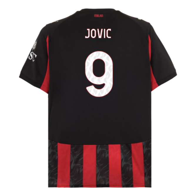 2025-2026 AC Milan Home Shirt (Jovic 9)