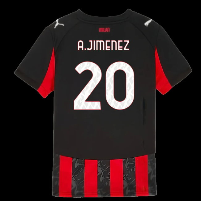 2025-2026 AC Milan Home Shirt (Kids) (A.Jimenez 20)