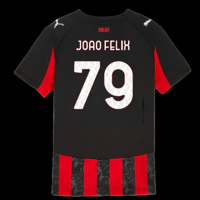2025-2026 AC Milan Home Shirt (Kids) (Joao Felix 79)