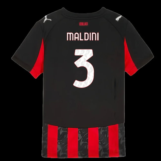 2025-2026 AC Milan Home Shirt (Kids) (Maldini 3)