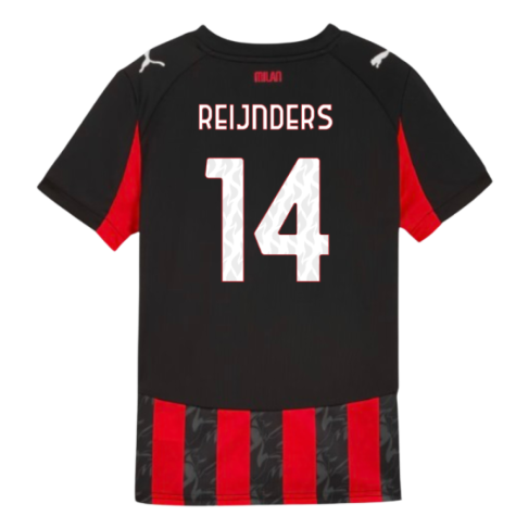 2025-2026 AC Milan Home Shirt (Kids) (Reijnders 14)