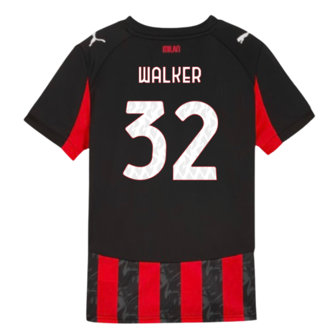 2025-2026 AC Milan Home Shirt (Kids) (Walker 32)