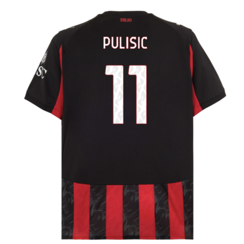 2025-2026 AC Milan Home Shirt (Pulisic 11)