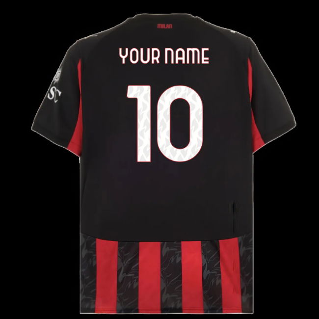 2025-2026 AC Milan Home Shirt (Your Name)