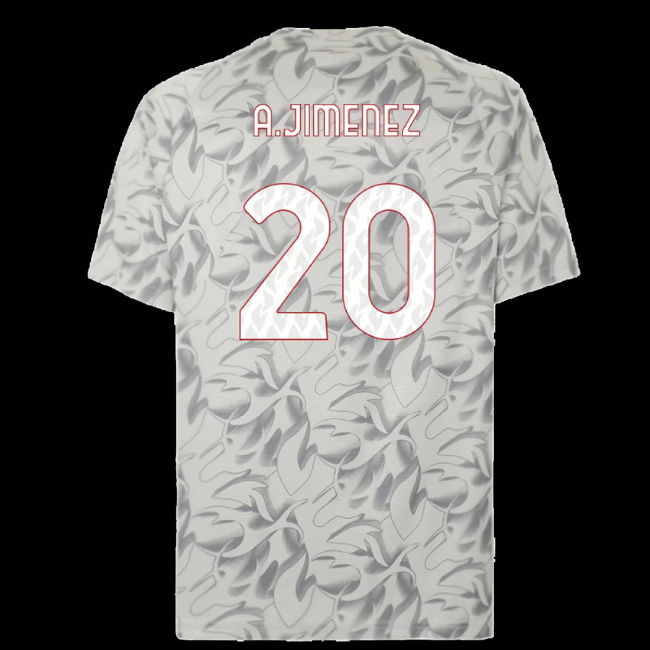 2025-2026 AC Milan Warm Up Jersey (Smokey Gray) (A.Jimenez 20)