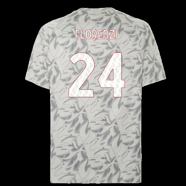 2025-2026 AC Milan Warm Up Jersey (Smokey Gray) (Florenzi 24)
