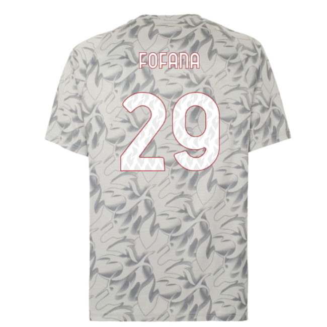 2025-2026 AC Milan Warm Up Jersey (Smokey Gray) (Fofana 29)