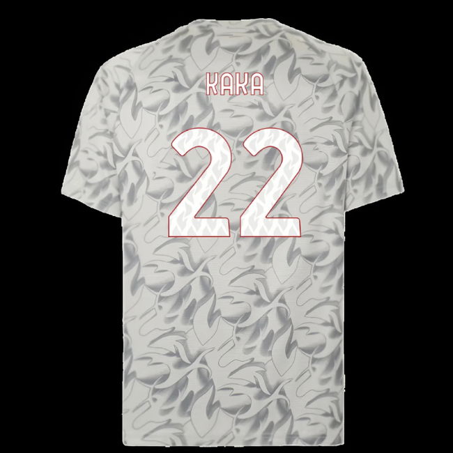 2025-2026 AC Milan Warm Up Jersey (Smokey Gray) (Kaka 22)