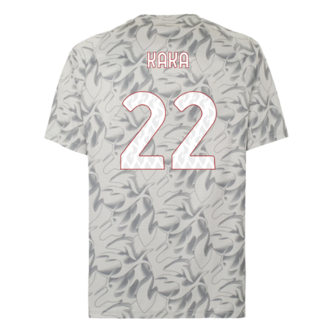 2025-2026 AC Milan Warm Up Jersey (Smokey Gray) (Kaka 22)