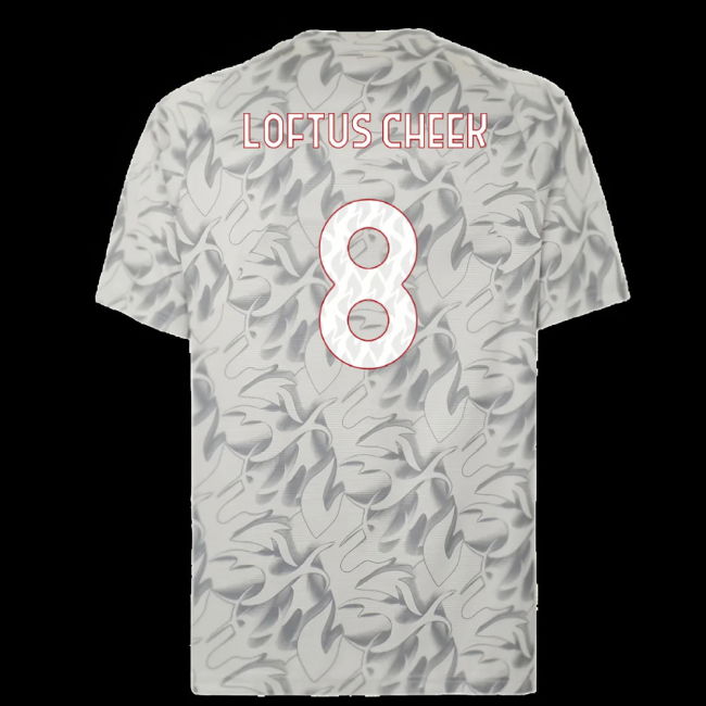 2025-2026 AC Milan Warm Up Jersey (Smokey Gray) (Loftus Cheek 8)