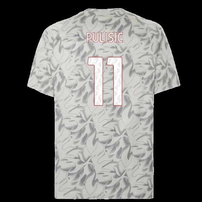 2025-2026 AC Milan Warm Up Jersey (Smokey Gray) (Pulisic 11)