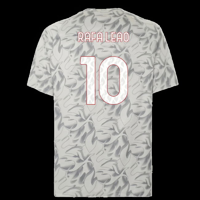 2025-2026 AC Milan Warm Up Jersey (Smokey Gray) (Rafa Leao 10)