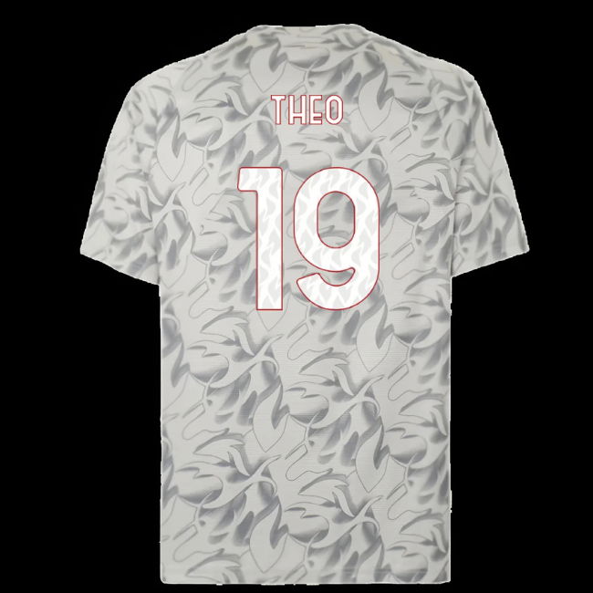 2025-2026 AC Milan Warm Up Jersey (Smokey Gray) (Theo 19)