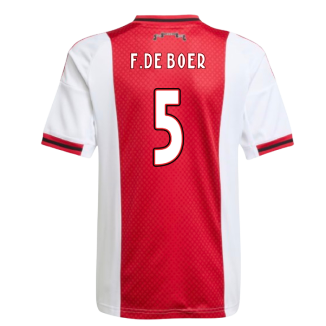 2025-2026 Ajax Home Shirt (Kids) (F.De Boer 5)